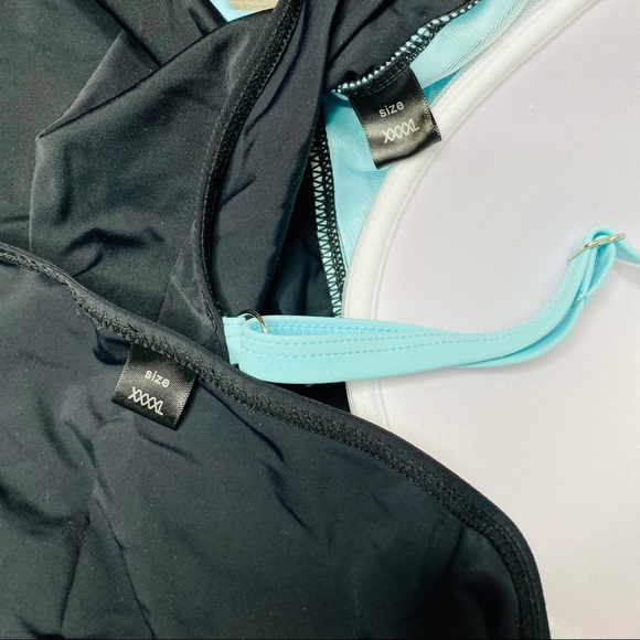 Unbranded 4XL tankini bikini bottoms blue black - Picture 9 of 9